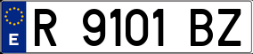 Trailer License Plate